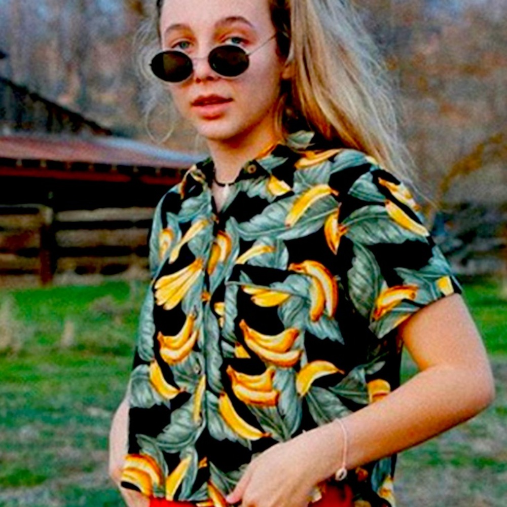 Banana Leaves Tropical Crop Top